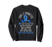 Type 2 Diabetes Awareness Month Warrior Survivor Fighter T2D Sweatshirt
