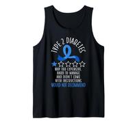 Type 2 Diabetes Awareness Month Warrior Survivor Fighter T2D Tank Top