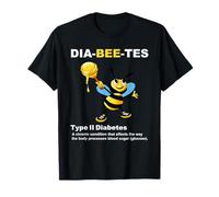 Type 2 Diabetes Shirt, Dia-Bee-Tes II Pun, Type Two Diabetes T-Shirt