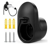 Type 2 EV Charger Holder, Wall Mount EV Car Charging Cable Organizer Nozzle-Holster Dock Plug Holder for Electric Vehicle with Type 2 Charging Cables Tesla, BMW, Hyundai, Kia, Volkswagen, Nissan, Audi