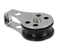 Type 2 Marine Pulley Block 26mm Diameter Nylon Wheel Stainless Steel 1pc