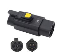 Type 2 to Type 1 EV Adapter - Charging Adapter IEC 62196 to SAE J1772 (32A / 7.2kW & 16A / 3.5kW) Quick Charge for Electric Vehicles, Plug to Socket for Car Charging Stations