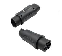 Type 2 to Type 1 Ev Charging Cable Car Charger Adapter - 32A 7.2 kW Type 2 (Power supply side) to Type 1 （car port）- 1-Phase Black Connector With Protective Case