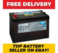Type 250TE Car Battery 12V 95Ah 800A Exide EA955 Premium Battery
