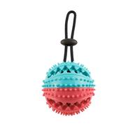 (Type 3) Dog Rope Ball Pull Toy with Double Suction Cup Multifunctional Interactive Dog Tug of War Toy with Teeth Cleaning and Food Dispensing Features