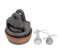 Type 75 Hand Pump Maintenance Piston Replacement with Cast Iron and Cowhide Leather Sealing, Includes Two Tips for Various Applications