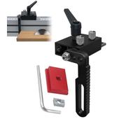 Type 75 T-Track Stop - Aluminium Alloy Manual Stop | Adjustable Lock for Wood Work, Precise Limiter for T-Track Tools, Start Stops, Carpentry Accessory