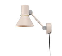 Type 80 W2 Wall Light with Cable/Plug Pale Putty