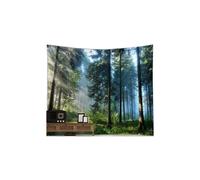 (Type A, 150X100cm) Beautiful Printed Natural Forest Large Wall Tapestry Bohemian Art