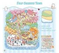 (Type A) 3D Miniature Scene 3D Stickers Diy Visual Stacking Sticker Gifts Hand Account Stickers