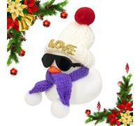 (Type a) Christmas Rubber Ducks Toys | Cute Duck With Scarf Novelty Squeeze ,Squeeze Duck Car Ornaments, Rubber Ducks Toys For Christmas And Room