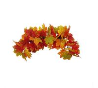 (Type A, One size) Simulation Maple Leaf Garland Artificial Flower Wreath Harvest Festival Decor