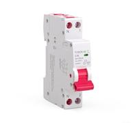 Type A RCBO 1P+N 30MA Residual Current Circuit Breaker C-Curve Trip With Overload Short Circuit And Earth Leakage Protection 230V For DIN Rail Use In Home Office Factory IEC 61009-1(16A)