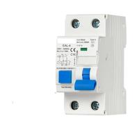 Type A RCBO 2P 30mA Circuit Breaker 20A 25A 32A 230V Residual Current Short Circuit Overload Protection Switch Curve B C(Curve B,25A)