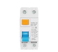 Type A RCCB RCD 230V 2P 16A 63A 30mA 6KA Electromechanic Residual Current Circuit Breaker Differential Breaker(6A)