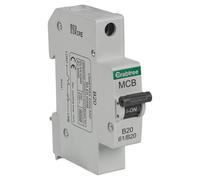 (Type B, 20A) Crabtree Single Pole Starbreaker MCB Circuit Breaker Type B/C Fuse Electrical