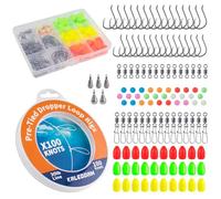 Type B （30LB-100knots+kit Set） Pre-Tied Dropper Loop Fishing Rig, 18" Spacing, 5.5" Loop Size, Ideal for Saltwater & Freshwater Fishing