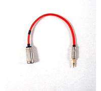 TYPE B - MIDI over Mini Jack Cable. 3.5mm TRS to 5 Pin DIN Socket [Red, 10cm]