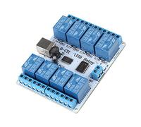 Type B USB Relay 8-channel 12VDC Type-B USB Relay Board Module Controller DC for Automation Robotics