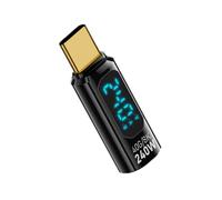 Type C Adapter Tester - 240W PD Charging Extension Converter, Digital Display | High-Speed Converter for Phone, Laptop, Tablet, USB Interface, Compact Design Ideal Tech Testing And Usage