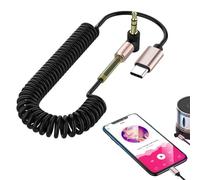 Type C Audio Cable - USB Type-C to 3.5mm Male AUX Adapter, Retractable Audio Cord | Compact and Flexible Audio Cable Reliable Sound Gadget for Phones, Tablets, Car Stereos, Headsets