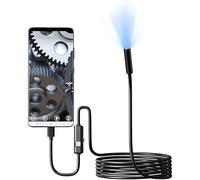 Type C Boroscope Camera with 6 LEDs Durable Construction Precise Engineering Fit Reliable Replacement Part HD 720P Inspection Tool for Phone IP67 Waterproof Borescope with Mirror Hook Magnet for Au...
