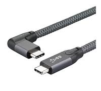Type-C Cable Right Angle PD100W Quick Charge 4K Audio Video Syncing High- 20Gbps USB 3 2 Compatible with Thunderbolt3 External Hard Disk Camera Tablet PC Laptop