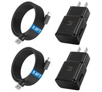 Type C Charger Android Phone Charger Cable Fast Charging with 6.6FT USB C Cord for Samsung Galaxy S10/S10e/S10+/S9/S9+/S8/S8+/S23/S22/S21 Ultra/S20/Note 20/Note 10/Note 9/8/Z Flip 3/A03s/A02s, 2Pack