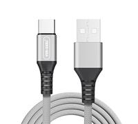 Type C Charger Cable For Nokia XR21/XR20/X10/X20/X30/X6/G42/G21/G22/C32/G11/G11 Plus/G21/G10/G20/G50/G60/5.4/3.4/ Super Fast High Speed [1.5 M] 3A Nylon Braided USB TO USB C Charger Cable (Grey)