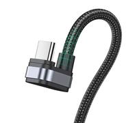 Type C Charger Fast Charging Cable, Special Triangle Design, Aluminum Alloy & Nylon Twisted Cord for Laptops, Tablets, Desktop, 2.4A High-Speed Charging & Data Transfer