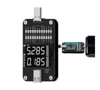 Type-C Charger Tester - Real-Time Digital Volt Meter, USB Charging Multimeter, Power Supply Analysis Device, Electrical Current Voltage Monitoring Instrument | Inspection Aid for Electricians Devices