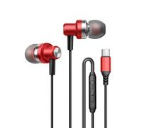 Type C digital decoding and noise reduction in ear headphones enhance the durability of bass earphones