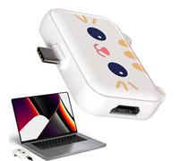 Type C Docking Station, Computer Hub, Multiport Adapter, Connection, High-Speed Transfer, Compact Build, Easy Plug-In, Space Saver, Perfect for Phone, Tablet Use, 2.28x2.13x0.47 inches