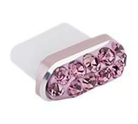 Type-C dust candle charm - stylish dust cap, sparkling port seal accessory, cap protector in with a chic look for compatible devices with U, Se référer au descriptif, refer to the description, Refer