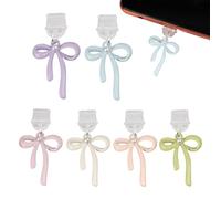 Type C Dust Conchos Charging Connection Protector 6 Parts Connector Cover - Zinclegation Protective Cell Phone Phone Decoration for Women and Dusty Staums for Women and for