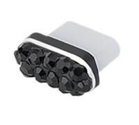 Type-C Dust Plug Charm Rhinestone Fashion Case | Crstal Dust Port Cover Decorative Phone Dust Cover Stylish Dust Cover Pro, Se référer au descriptif, refer to the description, Refer to
