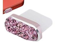 Type C Dust Plug Pendant: Door Cover in , Rhinestone Charging Cap, Sparkling Dust Plug, Safe Design | Elegant Smartphone Accessory, Tabl