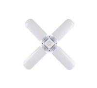 (Type C) E27 Adjustable 2/3/4/5+1 Blades Deformable LED Garage Light Bulb Workshop Ceiling Lamp for Indoor AC85-265V