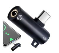 Type-C Earphone Adapter - Aluminum Audio Converter, USB C to 3.5mm Headphone Jack | Compact Fast Charging Dongle with Hifi Sound, Portable Music Accessory for , Chia