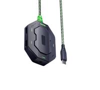 Type C Earphone Tablet hearing adapter with 70cm cable enhances the mobility of auditory games with a connecting hub for work or play