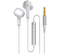 Type C Earphones Wired USB C Headphones for Samsung S23 S22 Pixel 9 8 for ipad Air In-Ear Headset Noise Isolating Clear Calls 1.2M Black(A)