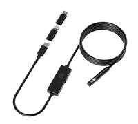 TYPE-C Endoscope Single Dual Camera Waterproof 8MM USB Probe With LEDs Pipe Inspection Borescope(5m,Dual Rigid)