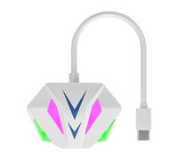 Type-C Ethernet Adapter - Fast Network Connection for Stable Internet, Compact Lightweight with Plug and Play Function, Adapter for Laptop Tablet Pc Working Entertainment, Black Aluminum