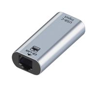 Type C Ethernet Converter - USB Adapter, Plug And Play Network Card, Fast Connection Cable | Duals Port Solution Improved For Laptop Desktop Tablet Home Office Window Linux Internet Access