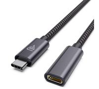 Type C Extension Cable, (10FT/3M) USB 3.1 (5gbps) Male to Female Extender Braided Data Cord for iPhone 16 15, Galaxy Tab S22/ S21, 2022 MacBook M4/ M3 MacBook Pro, iPad Pro, Surface and More