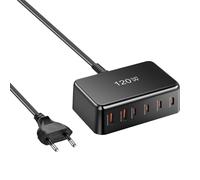 Type-C Fast Charging Unit - Portable Socket Station, Six Device Output Block | Laptop Mobile Phone Tablet Connector, Efficient Power Distribution Network, Advanced Smart Charging System Business