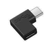 Type C Female Adapter 90-Degree 10Gbps Extention Data Transfer Adapter | Plug And Play For Electronic Device Connecting Supplies for Cameras, Tablets