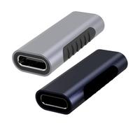 Type C Female Converter - USB C Female Coupling Fast Data Charging Compact Design, Extension Connector Adapter | Notebook Tablet Smartphone Power Travel Everyday Connection