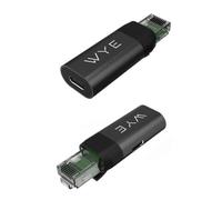 Type-C Female to RJ45 Gigabit Ethernet Adapter with PD Pass-Through up to 100W - 1000Mbps High-Speed Wired Internet for MacBook, iPad, Laptop & USB-C Devices - Stable Plug & Play Network Adapter