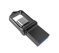 Type C Flash Drive 32GB Thumb Drive, KALSAN 32GB 2 in 1 OTG Type C+ USB 3.0 Dua Flashl Drive Waterproof Memory Stick with Keychain Metal-Black